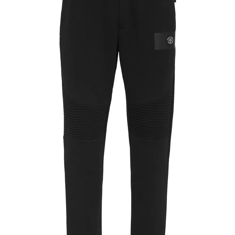 Спортивные брюки с отделкой в рубчик