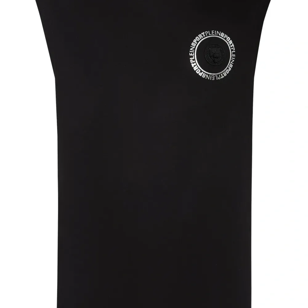 Топ с круглым вырезом и логотипом