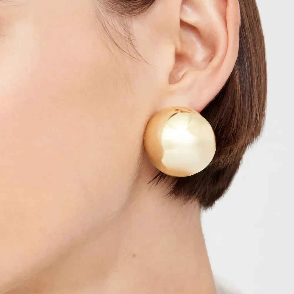 Серьги Dome из желтого золота