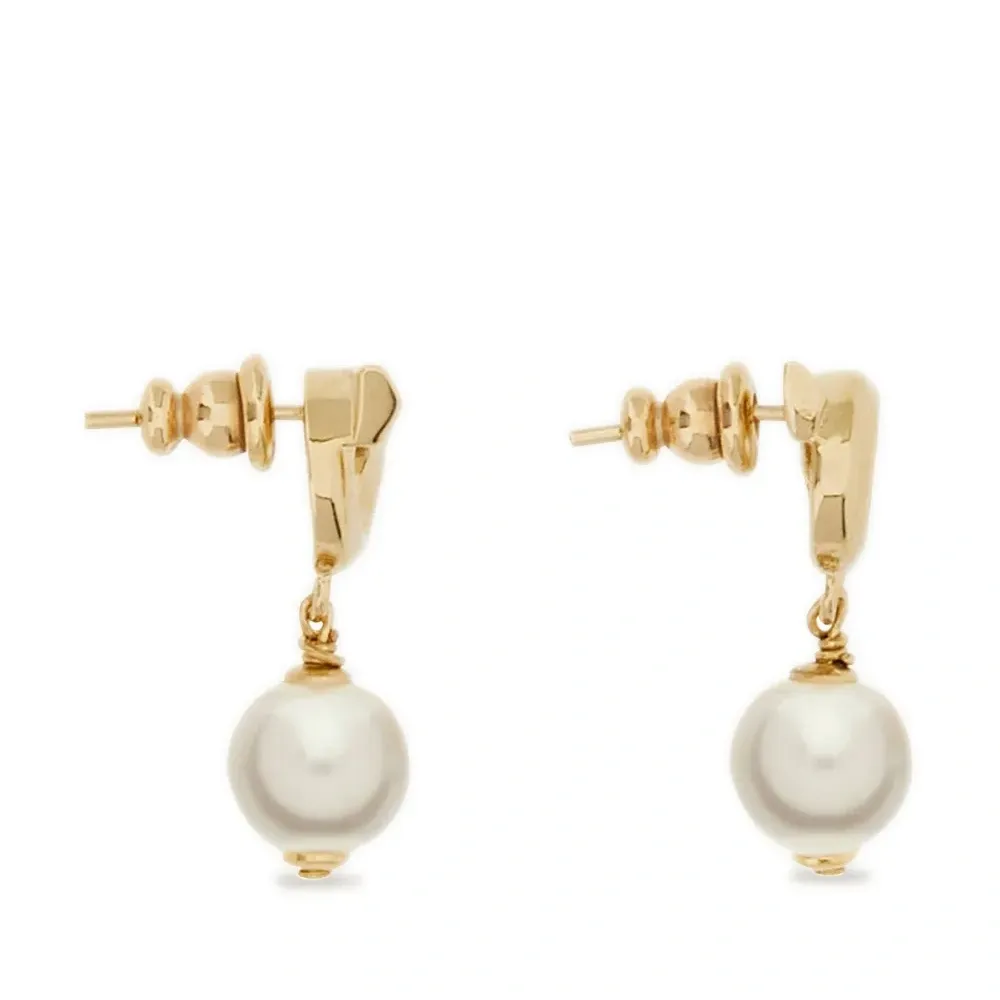 Серьги Gancini с искусственным жемчугом Серьги Gancini с искусственным жемчугом