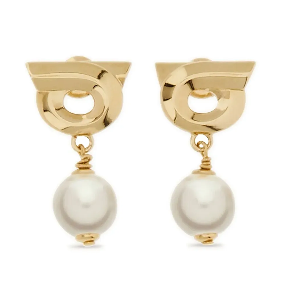 Серьги Gancini с искусственным жемчугом Серьги Gancini с искусственным жемчугом