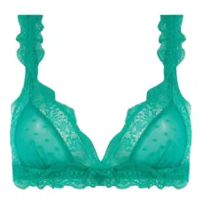 Кружевной бюстгальтер-бралетт с оборками