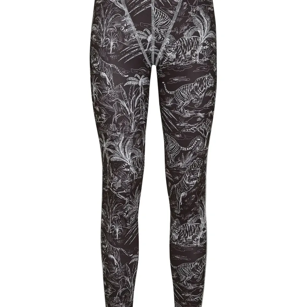 Легинсы с завышенной талией и графичным принтом
