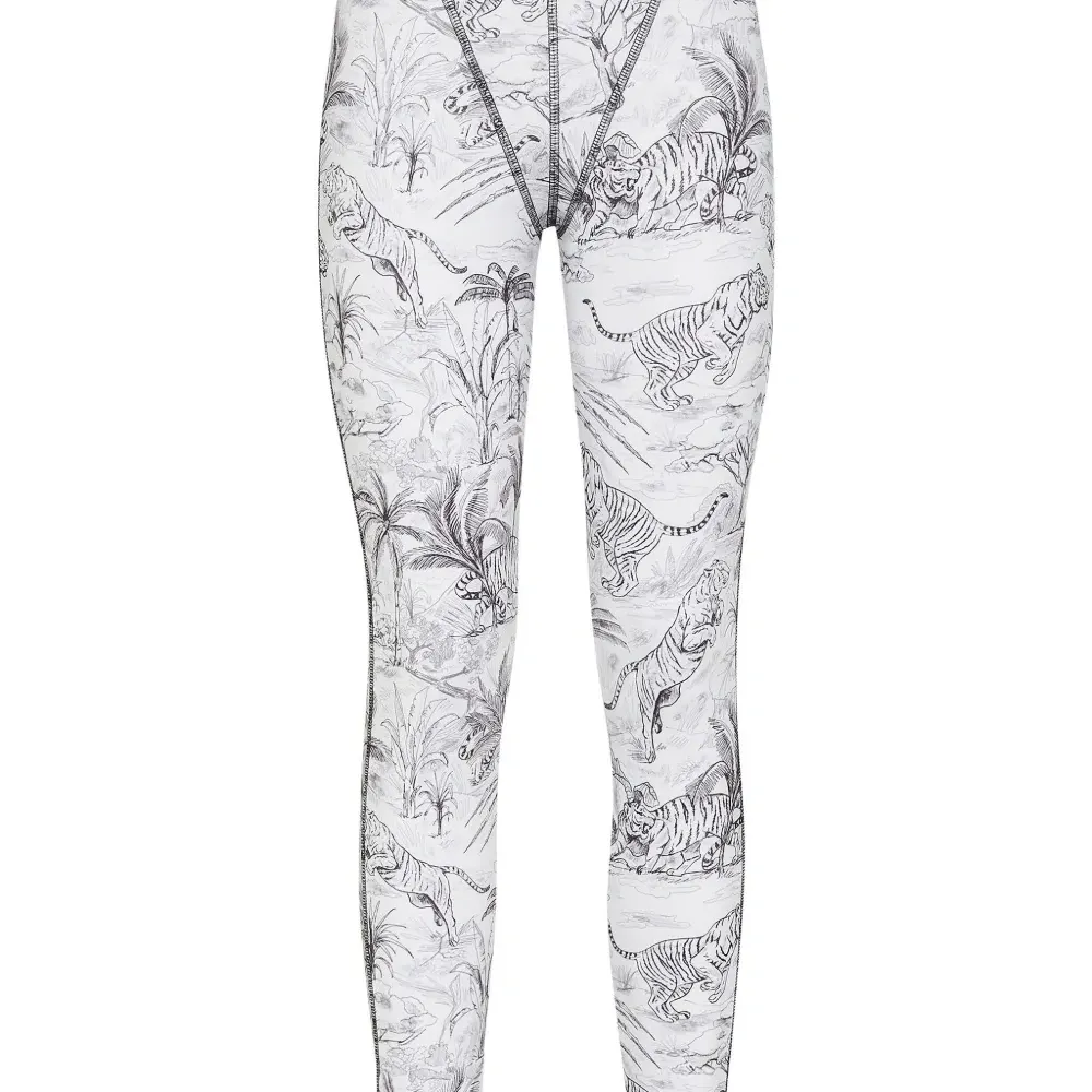 Легинсы с завышенной талией и графичным принтом