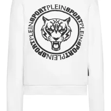 Укороченная толстовка с принтом