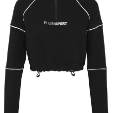 Укороченная толстовка с логотипом