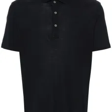 Рубашка поло с отложным воротником