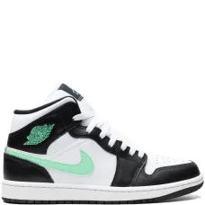 Кроссовки Air Jordan 1 Mid Green Glow