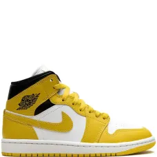 Кроссовки Air Jordan 1 Mid Vivid Sulfur Кроссовки Air Jordan 1 Mid Vivid Sulfur
