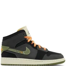 Кроссовки Air Jordan 1 Mid SE Craft Anthracite/Light Olive Кроссовки Air Jordan 1 Mid SE Craft Anthracite/Light Olive