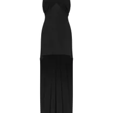 Платье асимметричного кроя с вырезом халтер Платье асимметричного кроя с вырезом халтер