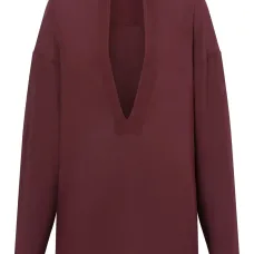 Платье с длинными рукавами и поясом