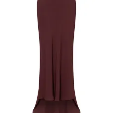 Креповая юбка с завышенной талией