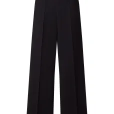 Креповые брюки прямого кроя