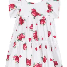 Ярусное платье с принтом