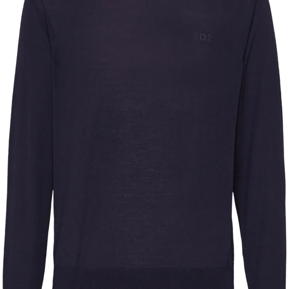 Джемпер тонкой вязки с круглым вырезом