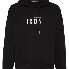 Худи с кулиской и принтом Icon