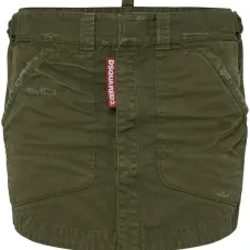 Юбка мини с эффектом потертости