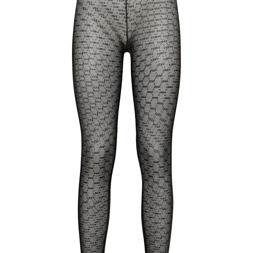 Колготки с завышенной талией и монограммой