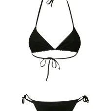 Двусторонний купальник бикини с треугольными чашками Двусторонний купальник бикини с треугольными чашками