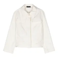 Куртка-рубашка с жаккардовым логотипом