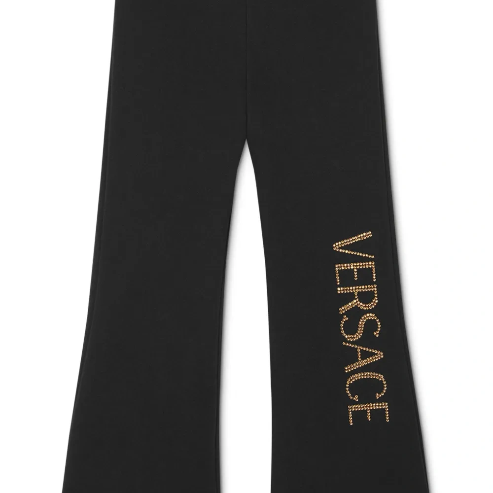 Расклешенные брюки с логотипом