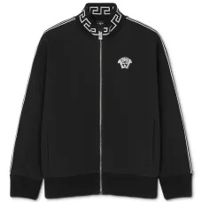 Толстовка на молнии с декором Greca