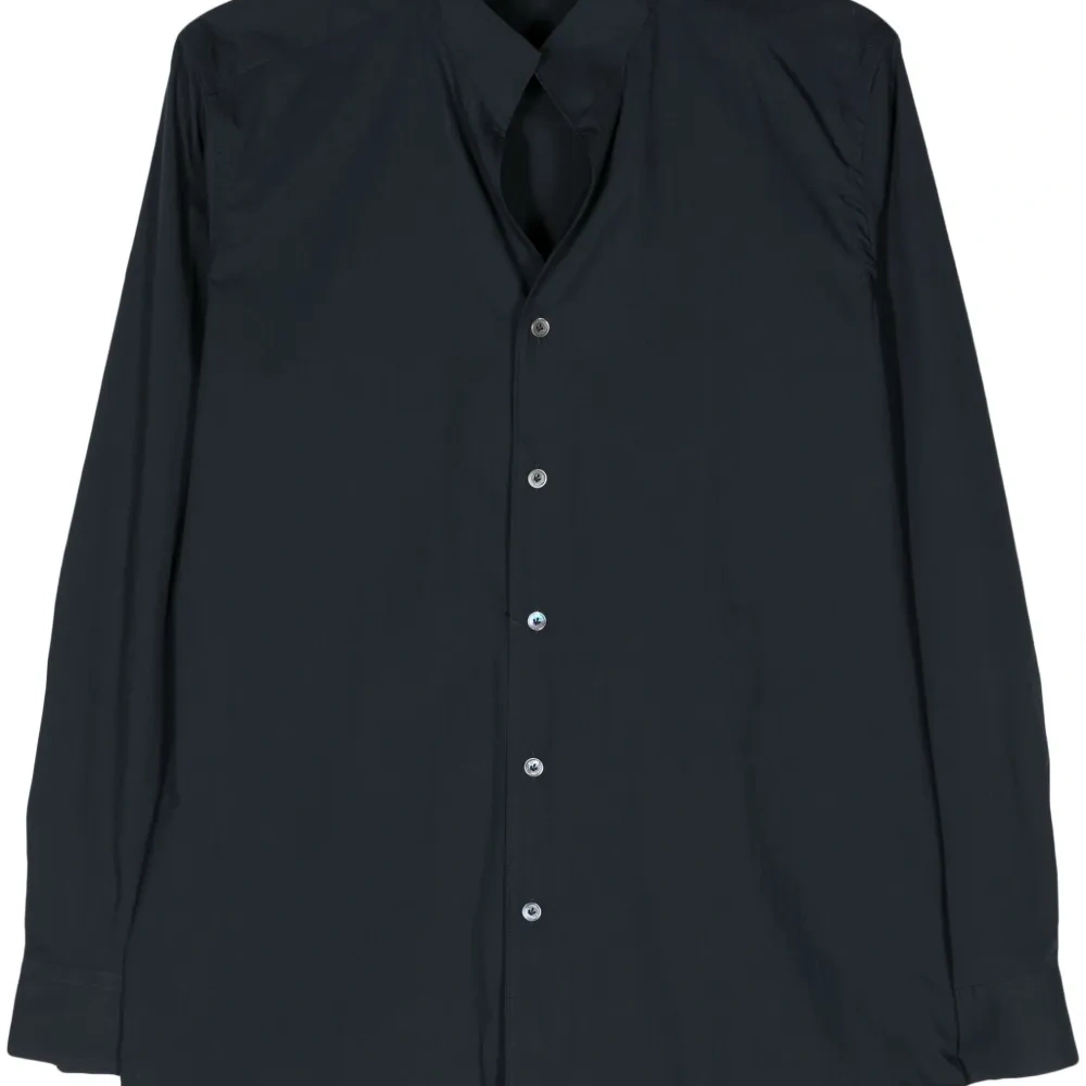 Рубашка с воротником-стойкой