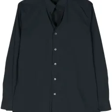 Рубашка с воротником-стойкой