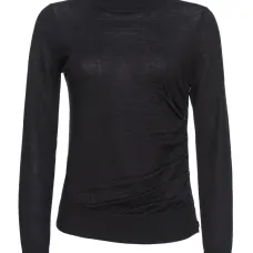 Шерстяной топ с круглым вырезом Шерстяной топ с круглым вырезом