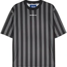 Полосатая футболка с вышитым логотипом