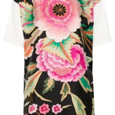 Футболка с цветочным принтом