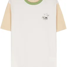 Футболка в стиле колор-блок с принтом Café Kitsuné