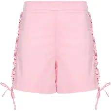 Поплиновые шорты со шнуровкой