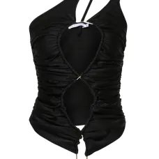 Топ асимметричного кроя с вырезами