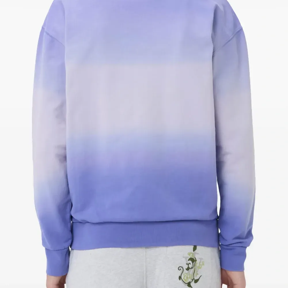 Толстовка с градиентом и вышитым логотипом