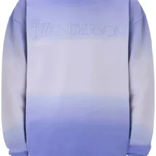 Толстовка с градиентом и вышитым логотипом