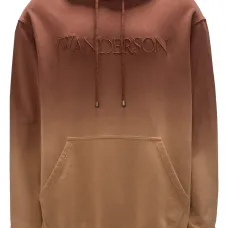 Худи с эффектом градиента и вышитым логотипом