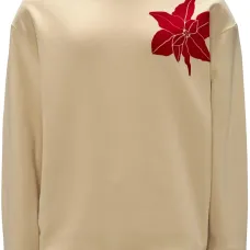 Толстовка из органического хлопка с цветочным принтом