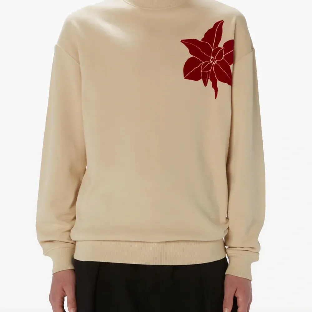 Толстовка из органического хлопка с цветочным принтом