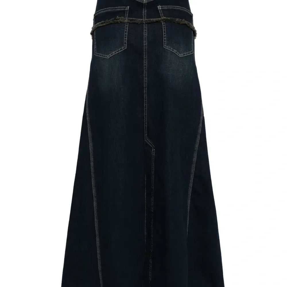 Многослойная джинсовая юбка