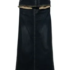 Многослойная джинсовая юбка