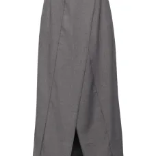 Юбка миди А-силуэта с разрезом