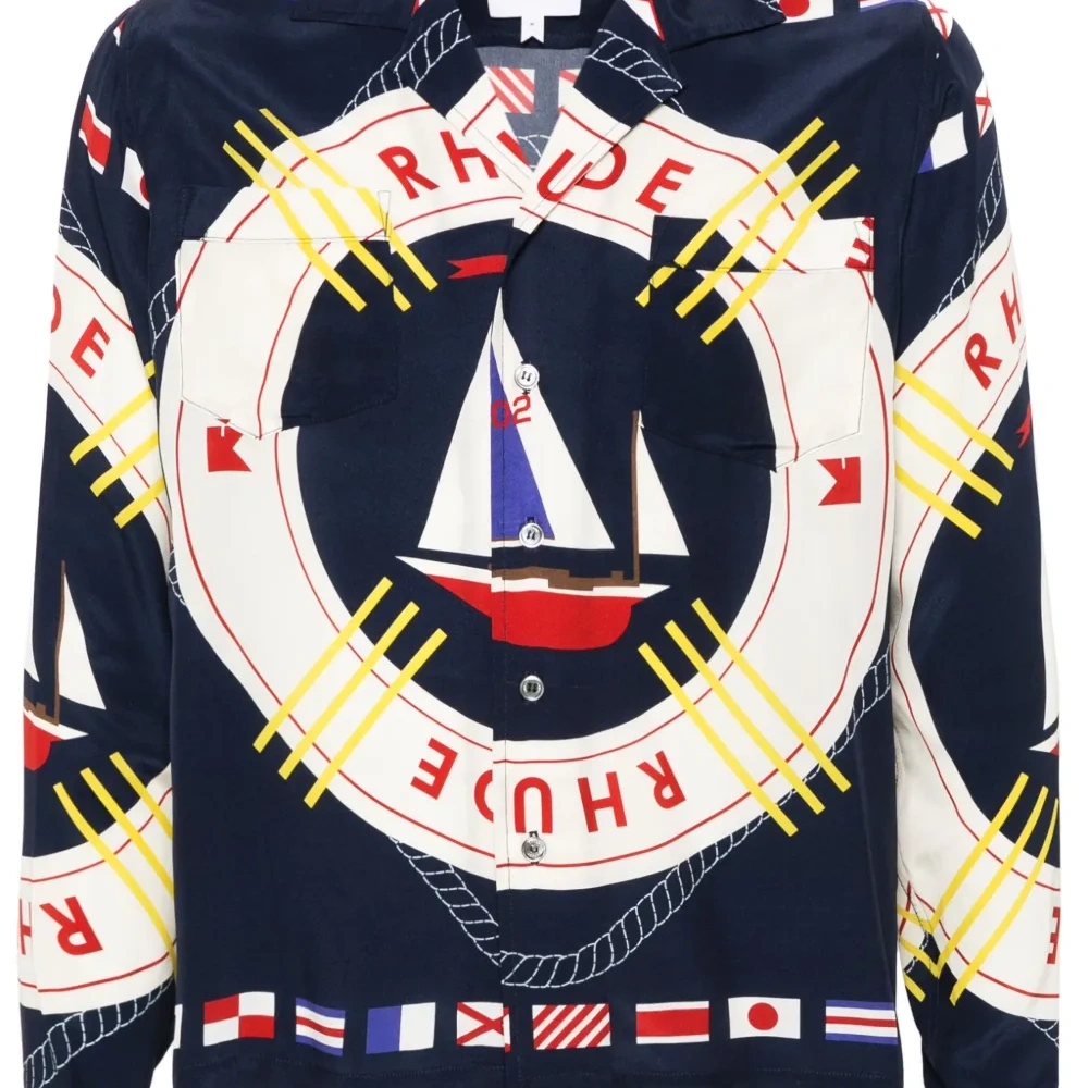 Шелковая рубашка Flag Sail