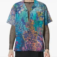 Рубашка с короткими рукавами и принтом