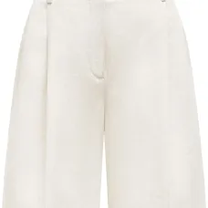 льняные шорты со складками