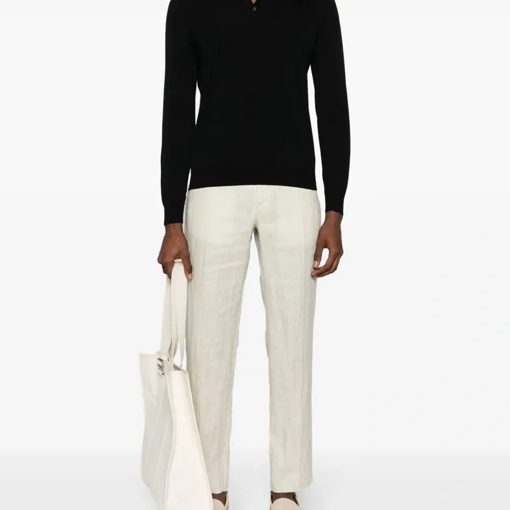 Рубашка поло тонкой вязки