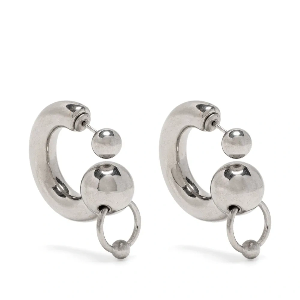 Серьги из латуни в форме пирсинга