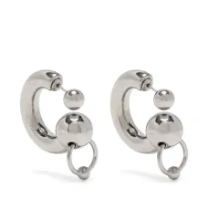 Серьги из латуни в форме пирсинга