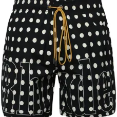 Плавки-шорты в горох с логотипом